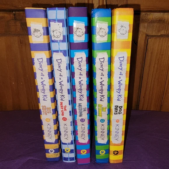 5 DIARY of a Wimpy Kid Books - Books 4, 12, 13, 15, and 16 - Picture 2 of 2